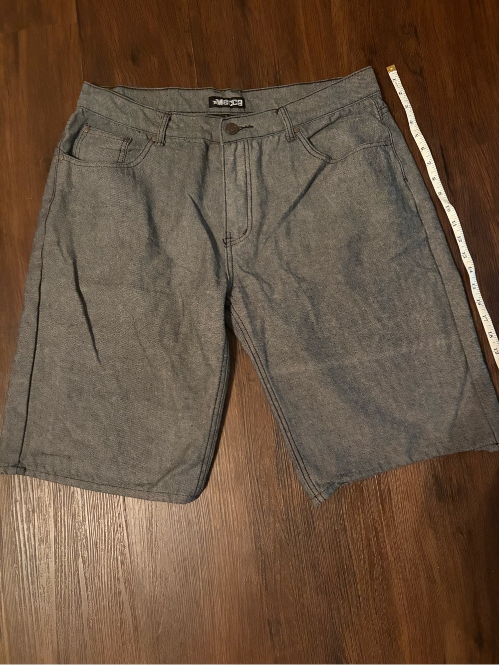 mecca Gray Denim Shorts